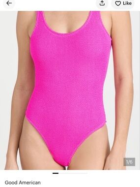 Good American Always Fits Modern Tank One-Piece Hot Pink Size S/M NWT MSRP $129